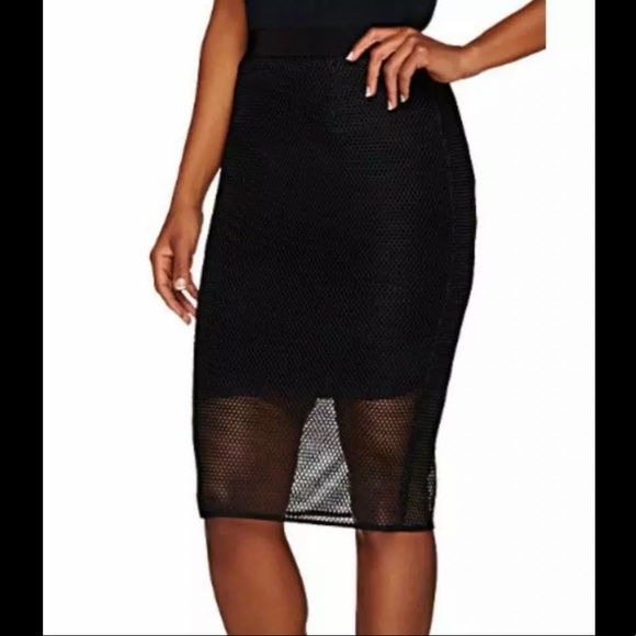 G.I.L.I. Dresses & Skirts - NWOT black Gili mesh overlay pencil skirt